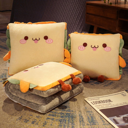 抱枕被子两用办公室午睡小枕头