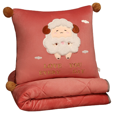 抱枕被子两用毯子二合一