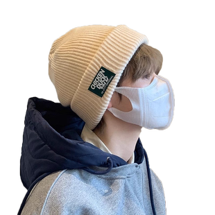 帽子男款冬季毛线帽男士潮牌冷帽男生瓜皮帽登山针织帽男棉帽秋冬