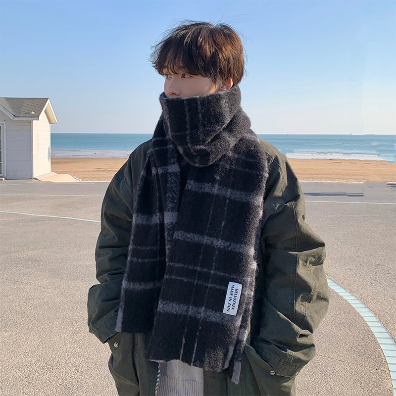 青少年青年高中生男孩情侣千鸟格