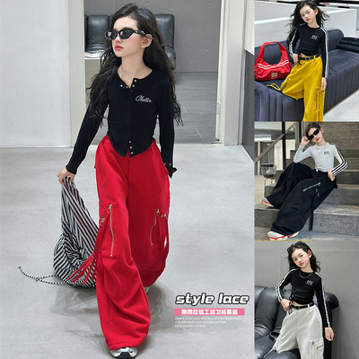 女童长袖T恤2025新款儿童上衣