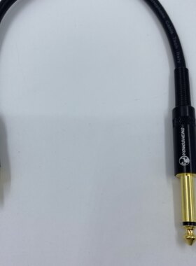 莲花转大二芯6.5音频线 公对公6.35转rca功放调音台线