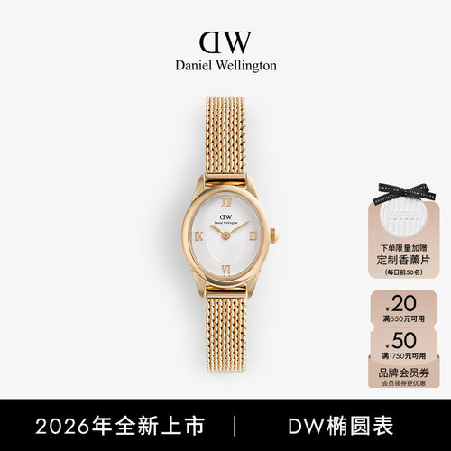DW椭圆表女复古轻奢小众玫瑰金