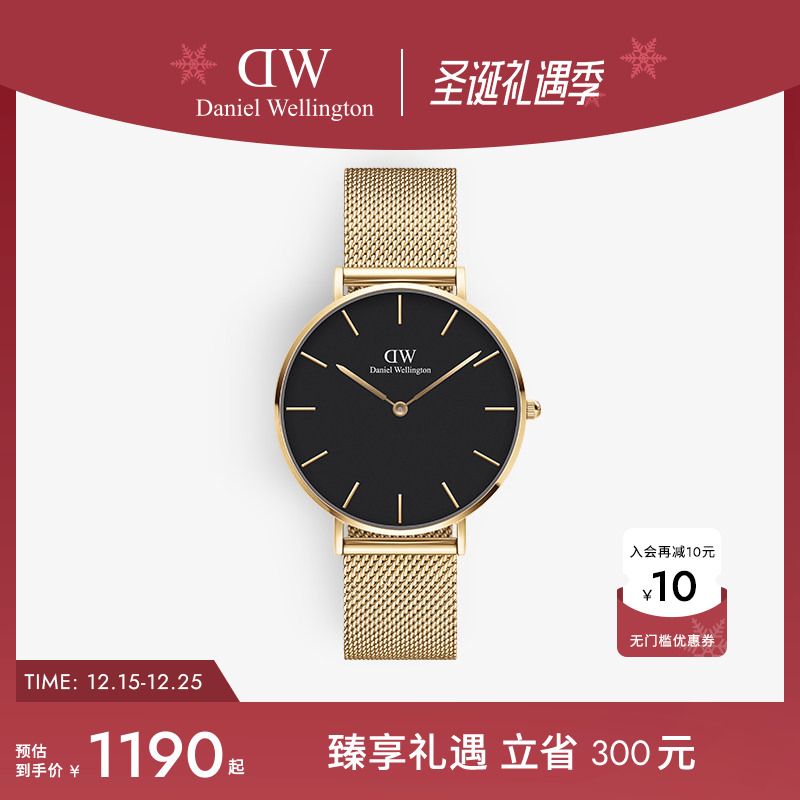 DW轻奢流金表女款石英表