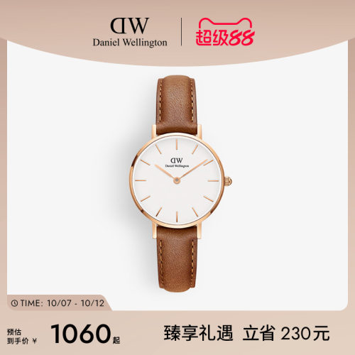 DW手表优雅皮质气质腕表