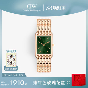 DW手表女款  BOUND系列石英女士腕表轻奢小众女表方表气质精致