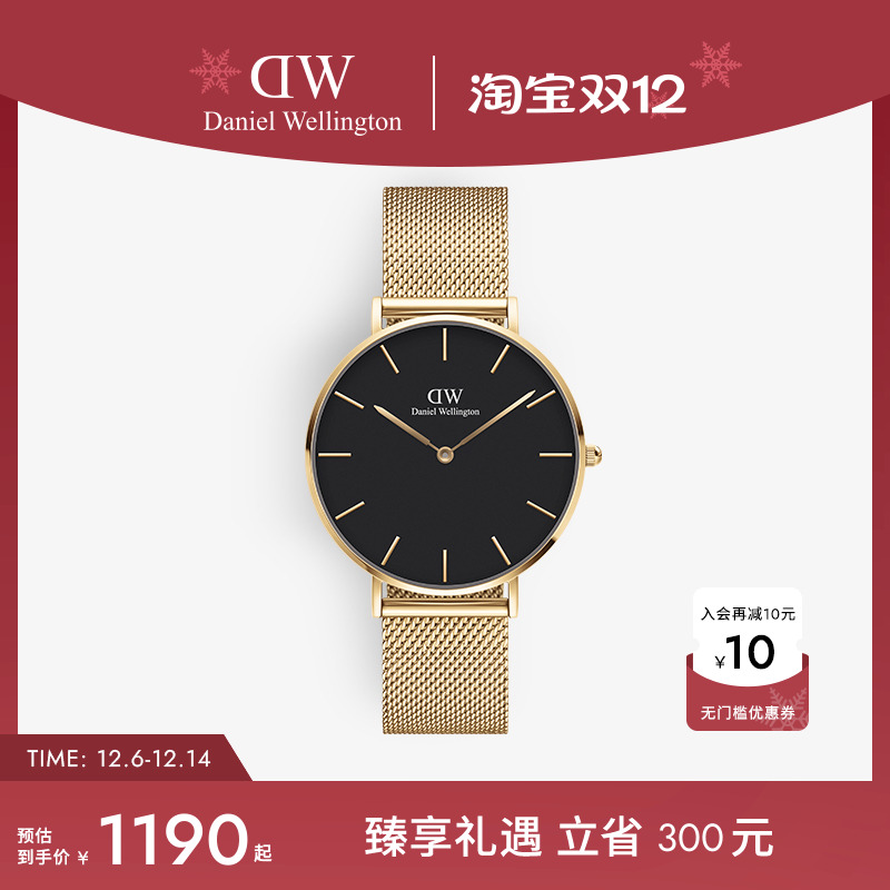 DW轻奢流金表女款石英表