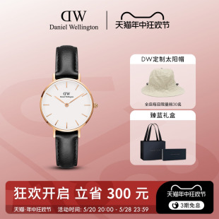 PETITE系列优雅皮质圆表28mm DW手表女