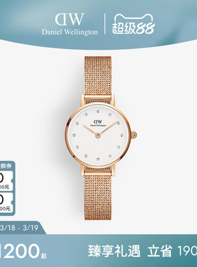 DW手表女 PETITE系列星辰流金表水晶镶钻女士腕表送礼 24/28MM