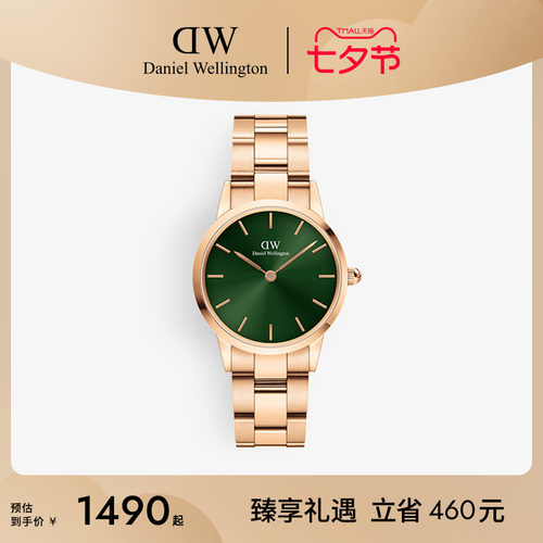 DW手表小精钢石英机芯男表