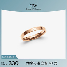DW戒指情侣同款 CLASSIC经典系列玫瑰金色戒指简约素环 小众礼物