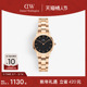 DW手表女 ICONIC时髦小精钢彩盘石英表玫瑰金腕表