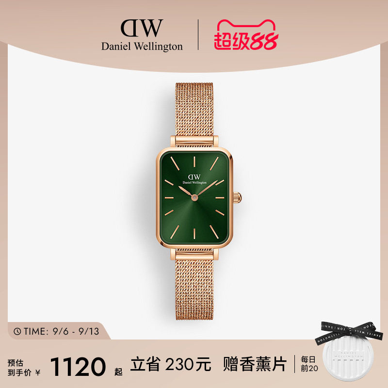 DW手表复古小方表石英表女生礼物图片