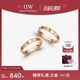 CLASSIC系列轻奢高级感婚戒金色戒指 圣诞礼物 DW戒指情侣对戒