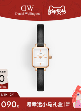DW女款手表 QUADRO小方糖小方表腕表轻奢小众女表学生精致复古