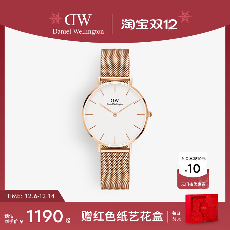 DW轻奢流金表女款石英表