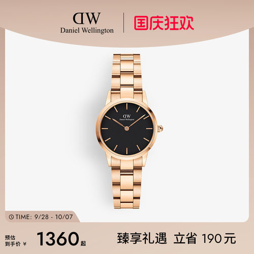 DW情侣精钢石英表32MM