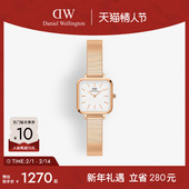 DW手表女 QUADRO系列方形钢琴腕表22×22MM 丹尼尔惠灵顿
