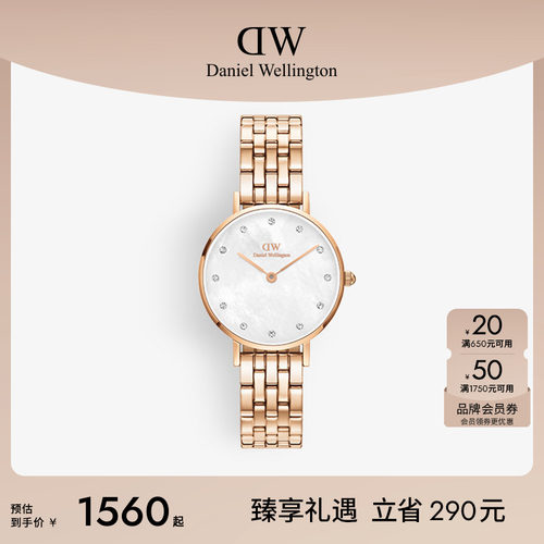 DW女表石英机芯星辰手链流金表