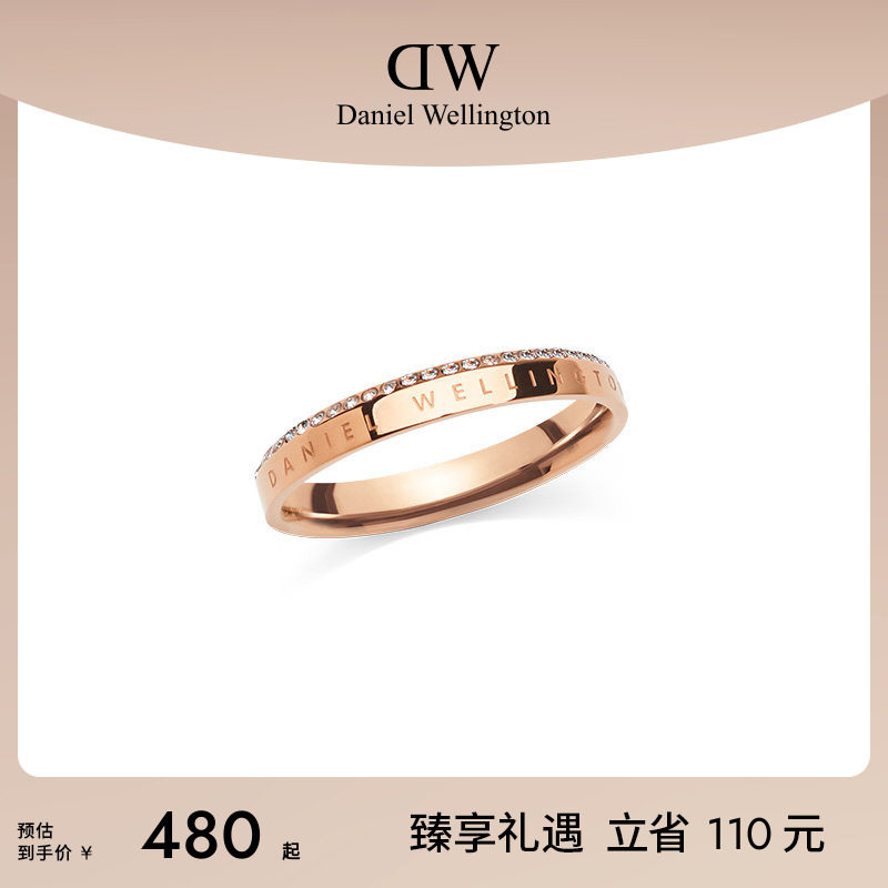DW欧拉锆石戒指轻奢闪耀图片