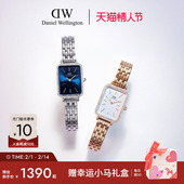 DW女士手表QUADRO星环小方表女款 情人节礼物 轻奢小众石英腕表