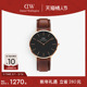 棕色皮质男表男士 DW手表男 CLASSIC系列经典 腕表40MM