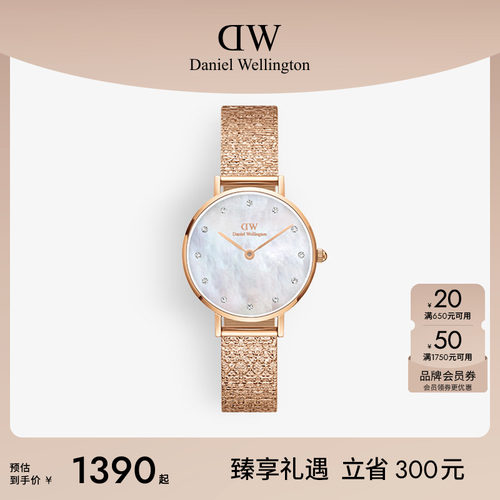 手表dw星辰贝母盘轻奢石英机芯女