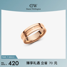 DW戒指情侣同款 ELAN系列玫瑰金色个性戒指 时尚情侣对戒告白礼物