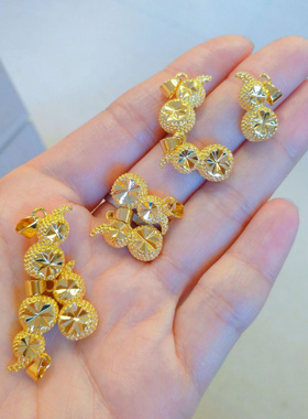 越南沙金福禄葫芦吊坠项链黄铜镀