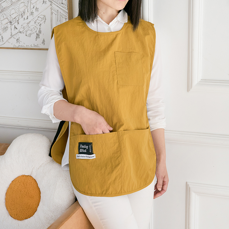 时尚工装马甲围裙工作服定制印字