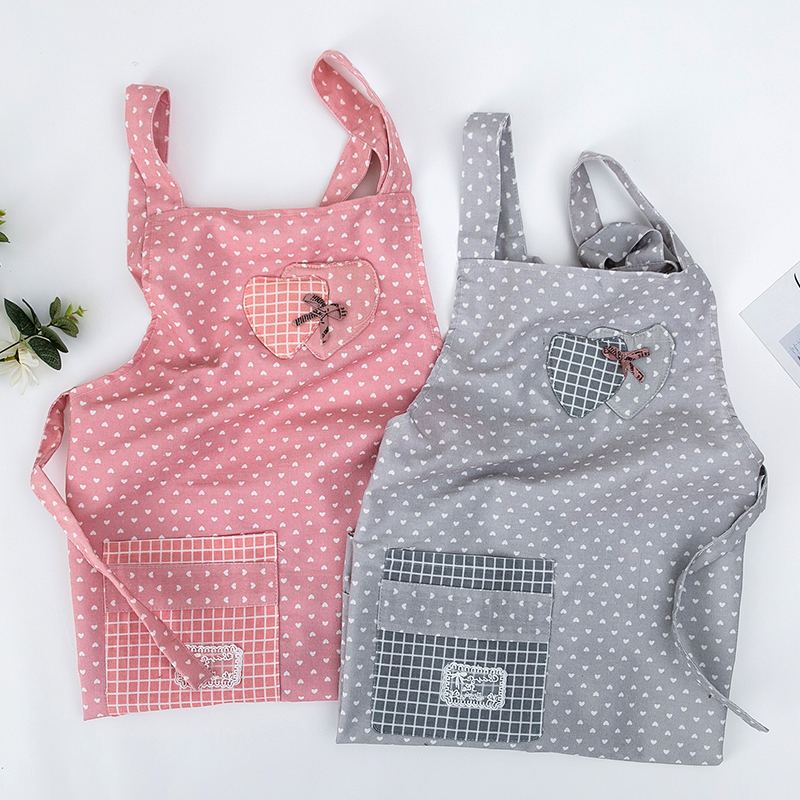 韩版时尚无袖家用清洁防水罩衣