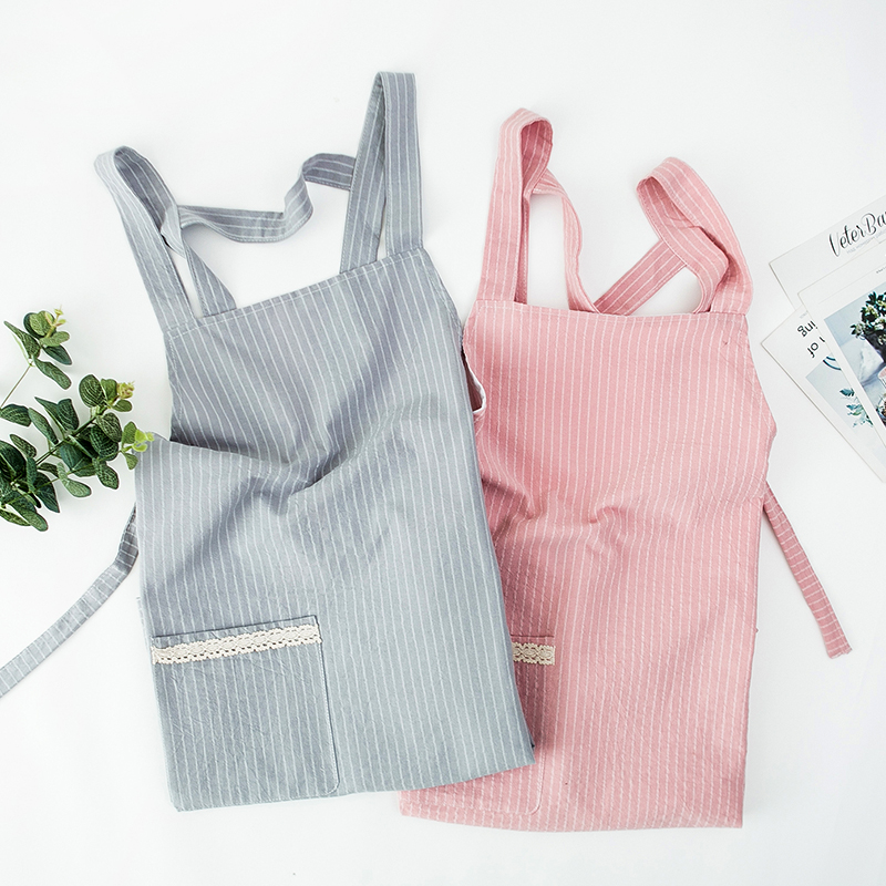 简约防油家务棉布可爱日系围裙