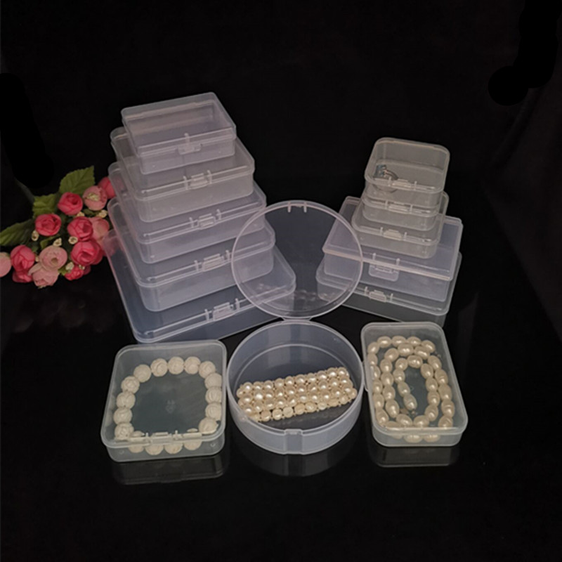 塑料口罩收纳盒透明粉扑棉签盒散珠首饰品盒小零件盒pp螺丝包装盒