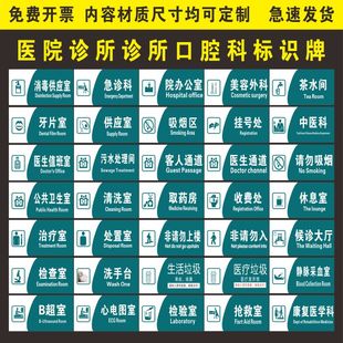医院诊所诊室口腔科标识牌卫生院村卫生室治疗室观察室药房科室牌