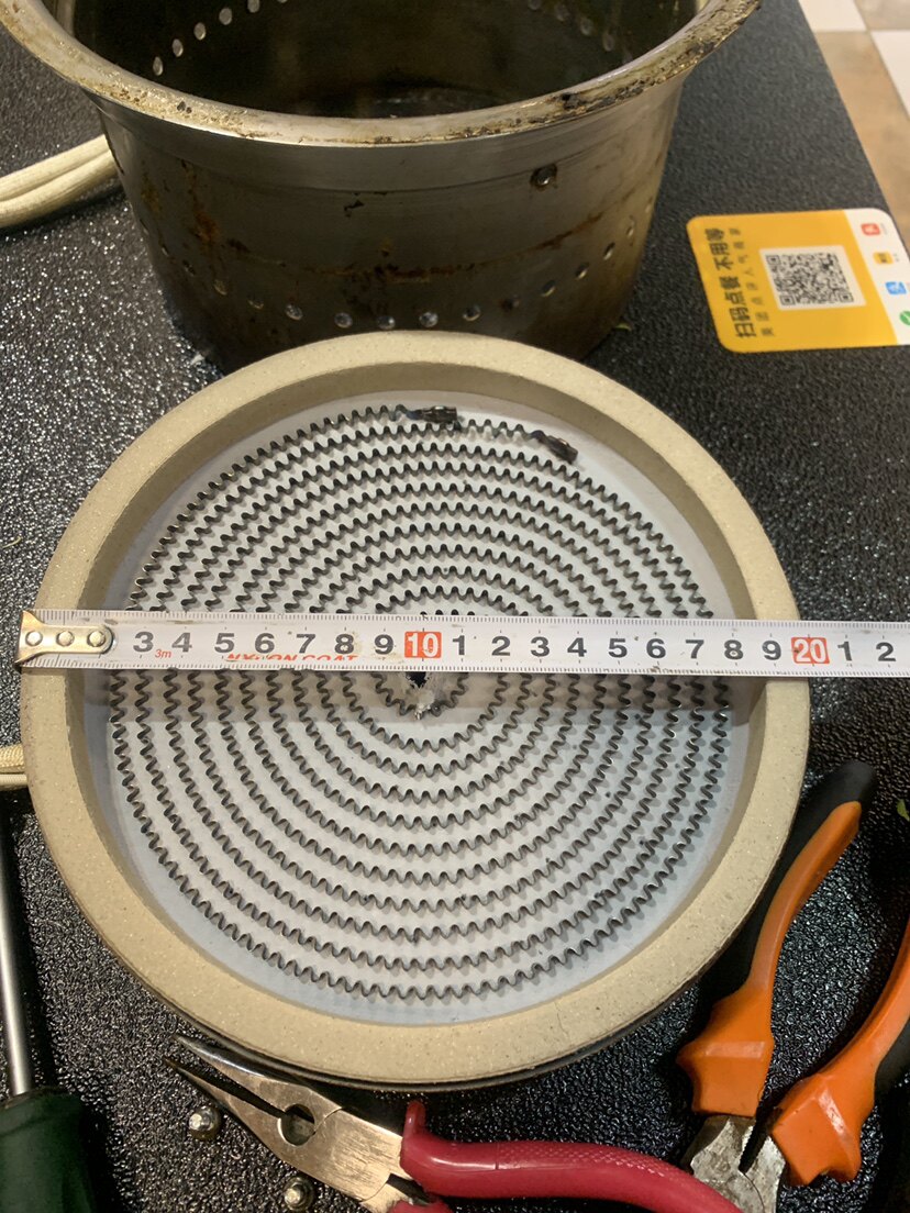 电陶炉两插2000w-2600w发热盘20cm直径炉芯底部出线炉盘定制两插