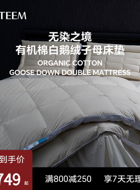 ESTEEM/宜庭无染之境生态有机棉95白鹅绒子母床垫子【专柜同款】