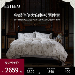 专柜同款 ESTEEM 宜庭金蝶信使绒丝子母被床上用品被子夏被
