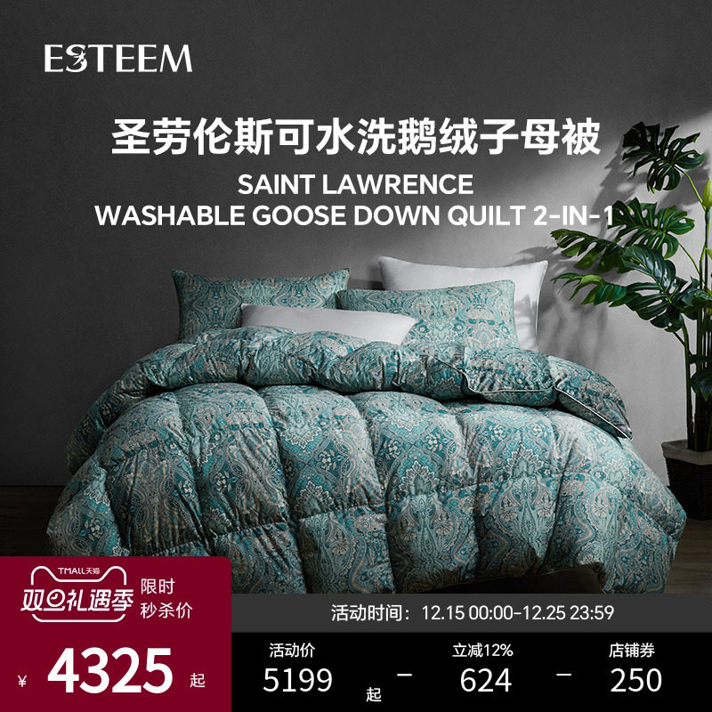 ESTEEM/宜庭可水洗鹅绒被