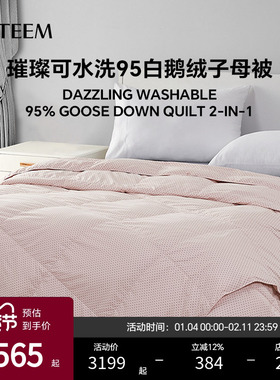 ESTEEM/宜庭可水洗95鹅绒璀璨夏被春秋被子母被家用【专柜同款】