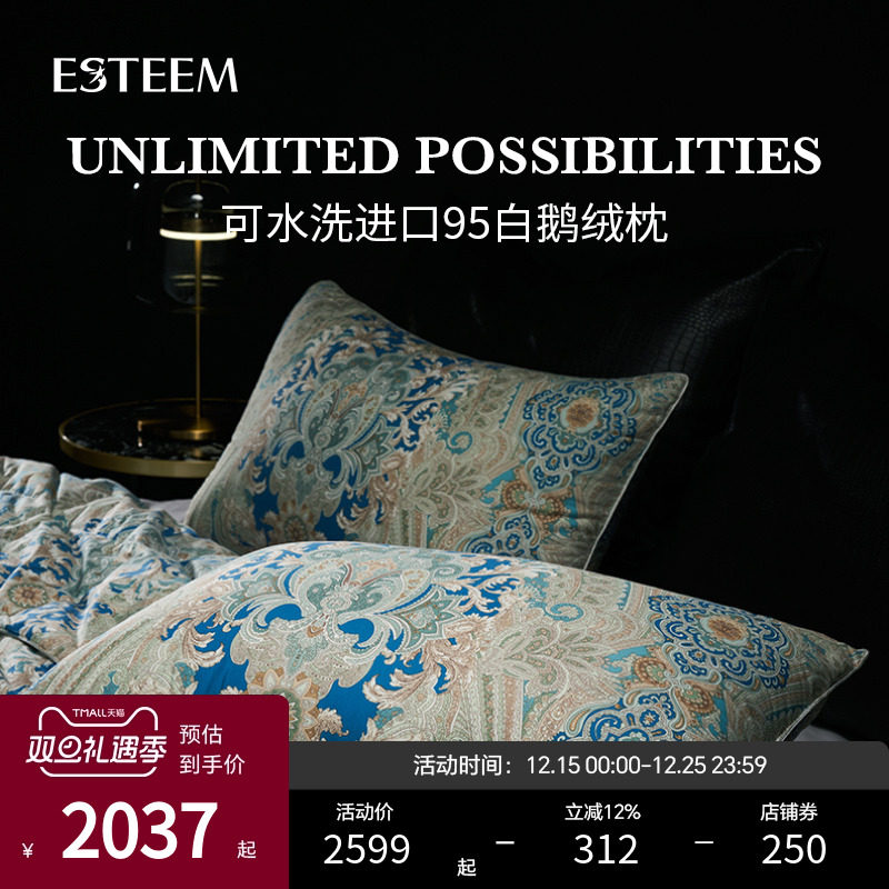 可水洗ESTEEM/宜庭进口95白鹅绒