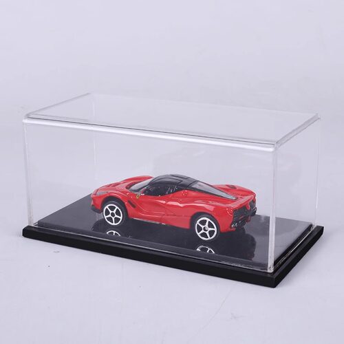 1：64多美卡风火轮汽车模型防尘展示罩套装 亚克力展示盒热弯工艺