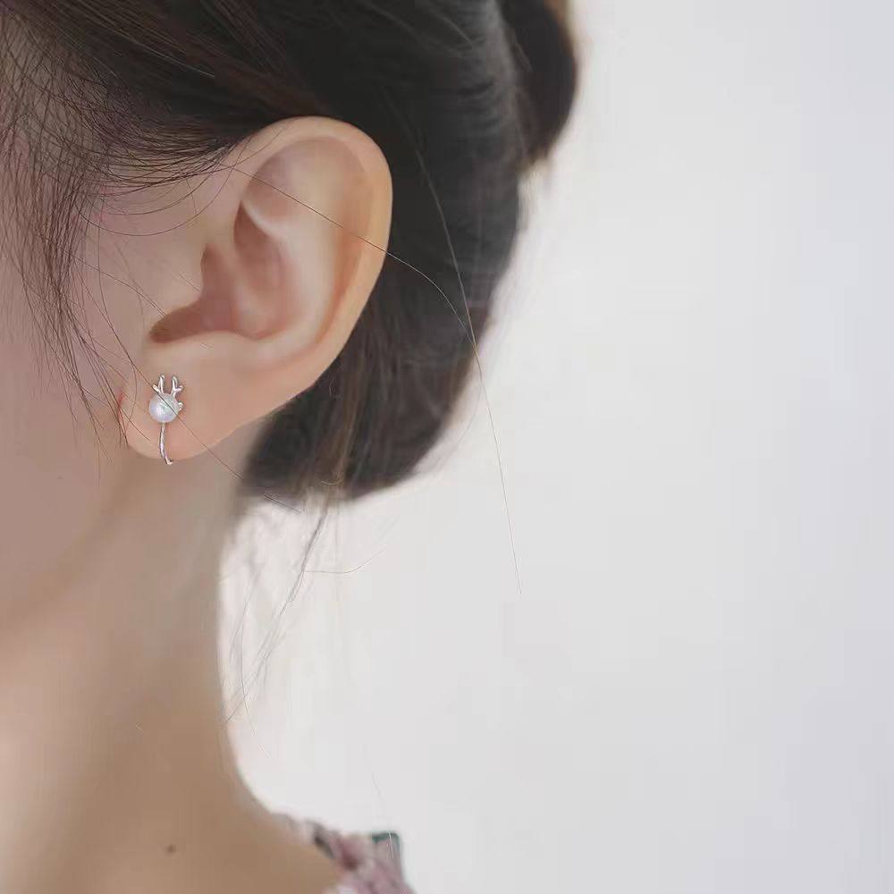 贝珠小麋鹿925银耳夹无耳洞女高级感简约性冷淡风仙气森系超仙,饰品/流行首饰/时尚饰品新,耳夹,淘宝优惠券,粉丝福利购,淘宝优惠卷