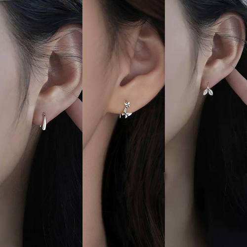 复古双蝴蝶耳钩女轻奢小众