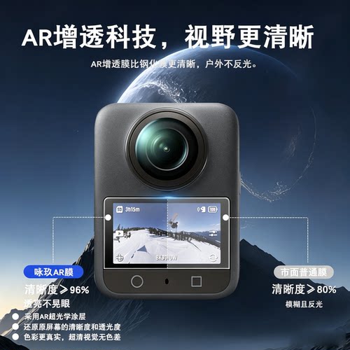 OSMO360相机AR高清秒贴钢化膜