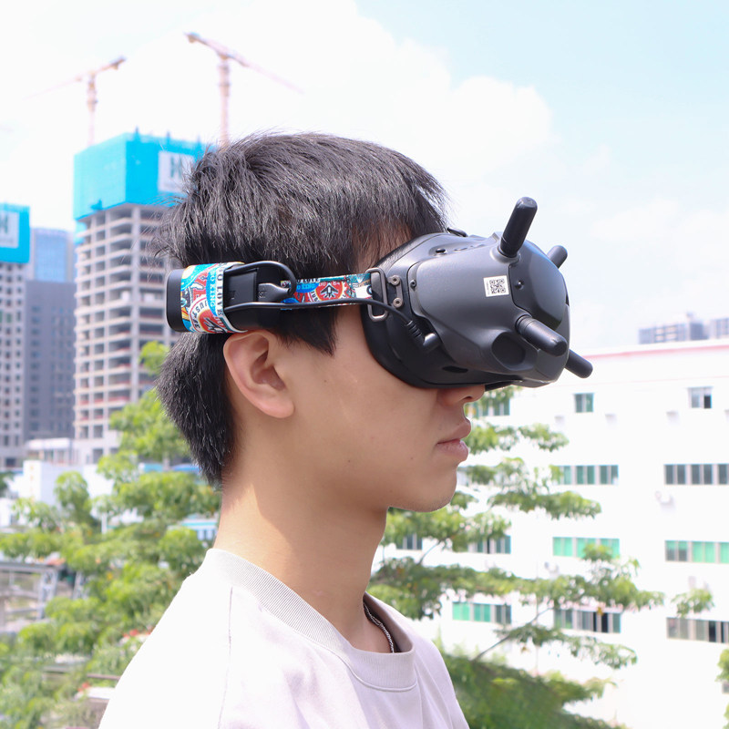 고글 2 배터리 충전 케이블 고정 렌즈 긁힘 방지 기능이 있는 DJI AVATA 여행용 안경에 적합