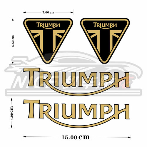 凯旋车贴纸装饰防水反光头盔贴花