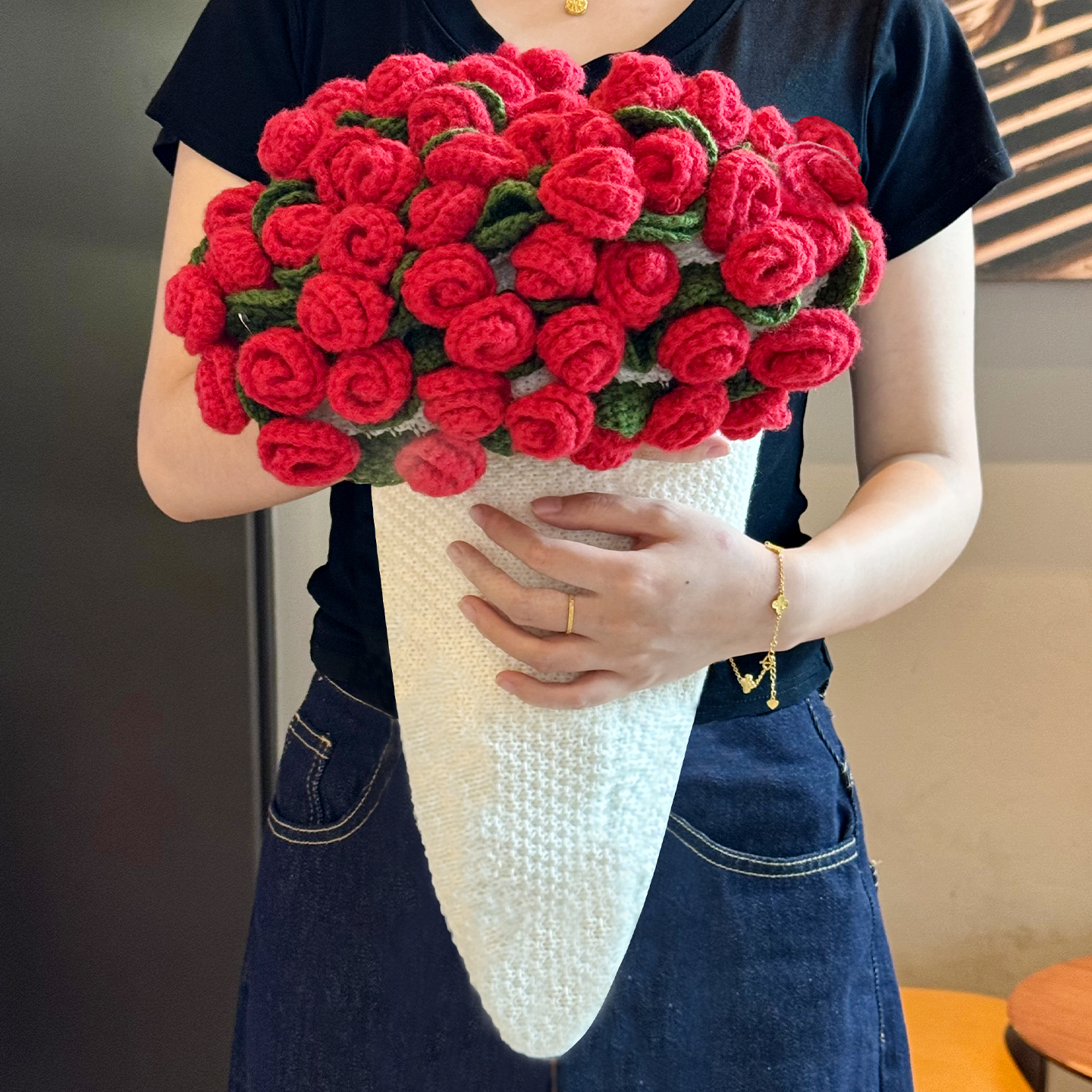 [花束毛毯]手工diy玫瑰花材料包