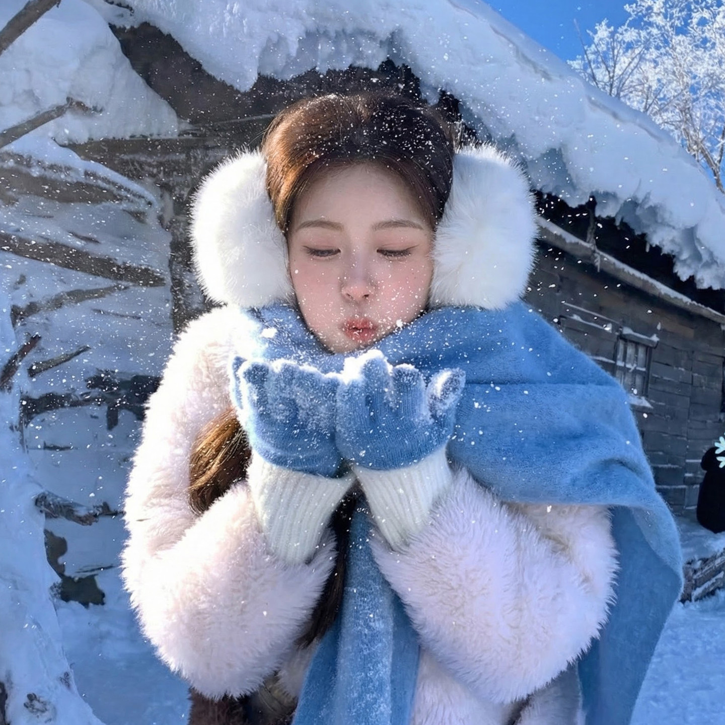 2025新款毛绒耳罩冬女时尚冬季保暖耳包护耳朵耳捂子学生防冻耳套