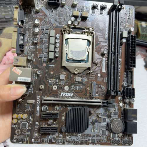 议价-出一块微星B360M ICAFE拆机主板，?i5-9400F