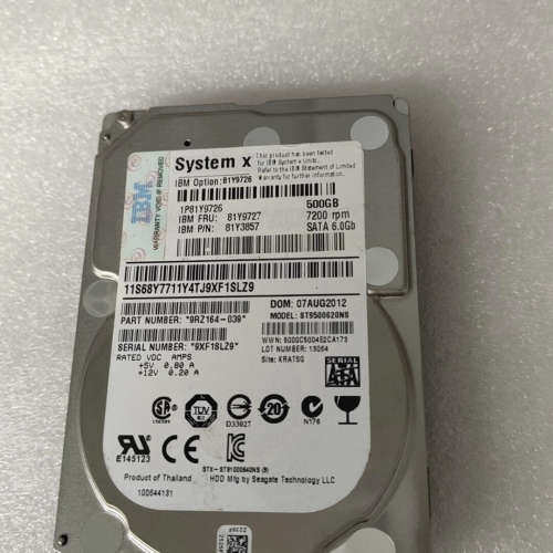 议价-81Y9726/81Y9727 IBM服务器500G 7.2